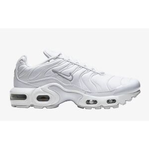 NIKE Air Max Plus "White/White" Running Shoes Size 7Y/W8.5